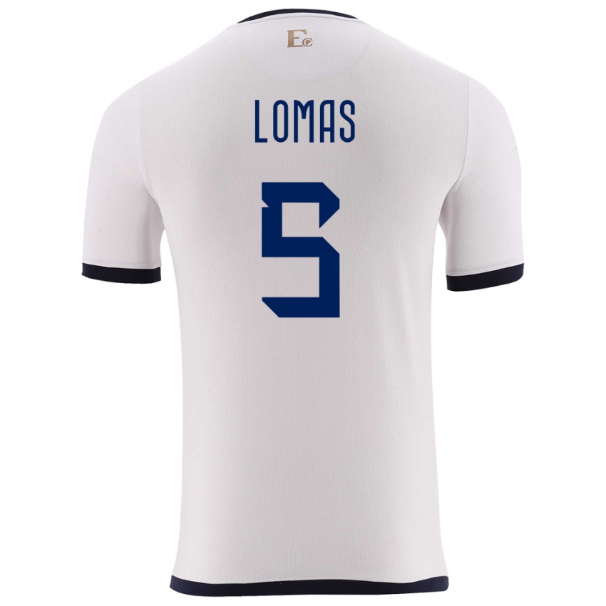 Homem Camisola Equador Ariana Lomas #5 Branco Alternativa 24-26 Camisa