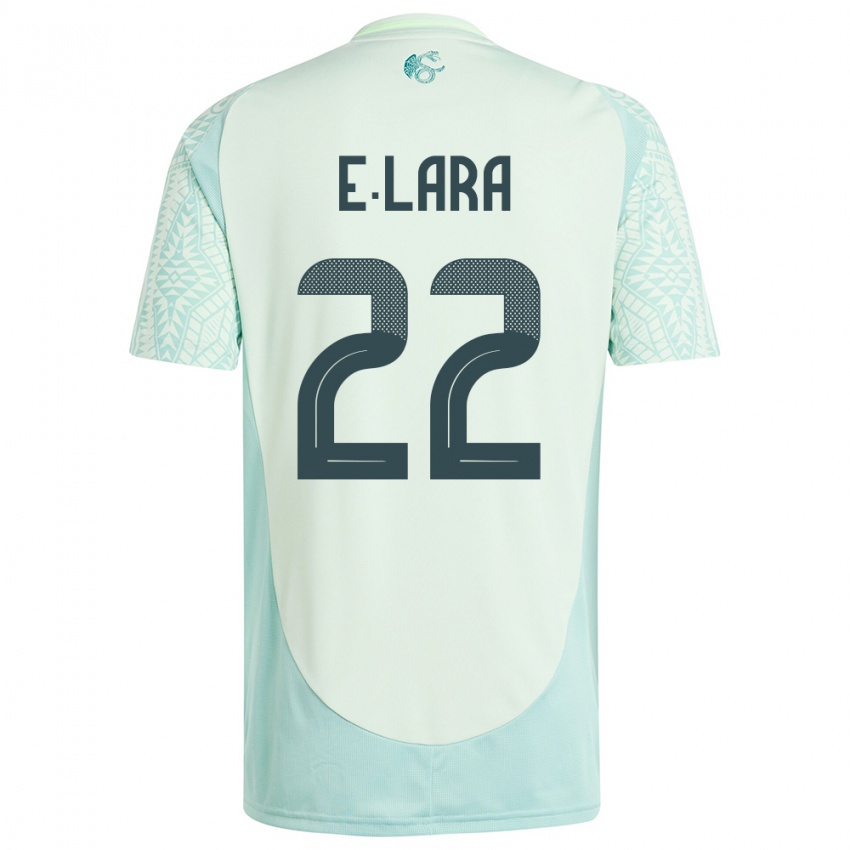 Homem Camisola México Emilio Lara #22 Linho Verde Alternativa 24-26 Camisa