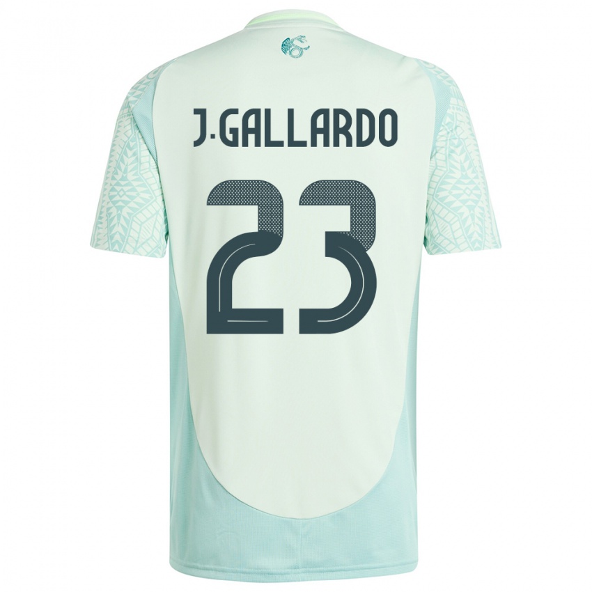 Homem Camisola México Jesus Gallardo #23 Linho Verde Alternativa 24-26 Camisa