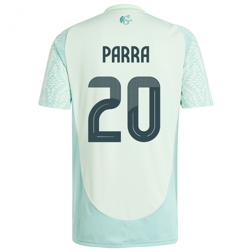 Homem Camisola México Rodrigo Parra #20 Linho Verde Alternativa 24-26 Camisa