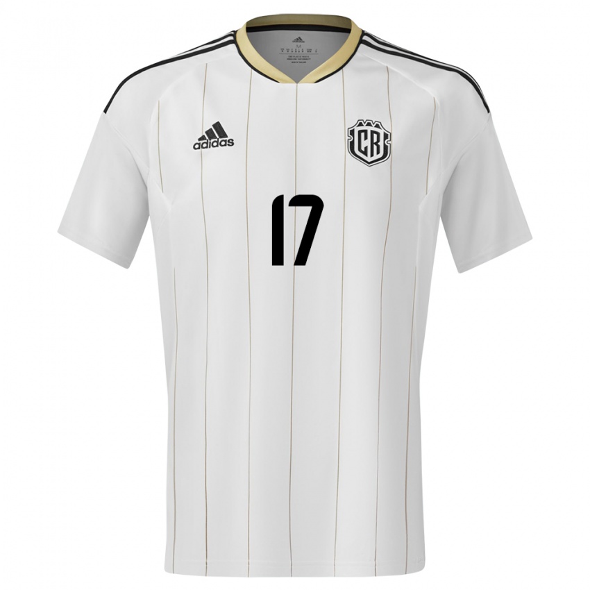 Homem Camisola Costa Rica Michelle Montero #17 Branco Alternativa 24-26 Camisa