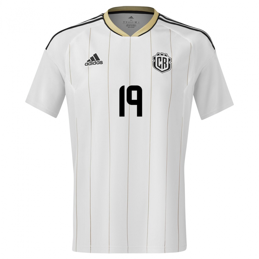 Homem Camisola Costa Rica Maria Paula Salas #19 Branco Alternativa 24-26 Camisa