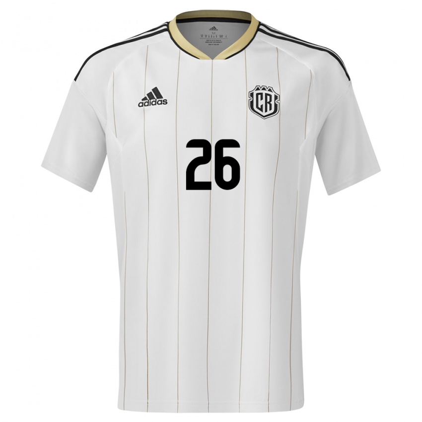 Homem Camisola Costa Rica Douglas Sequeira #26 Branco Alternativa 24-26 Camisa