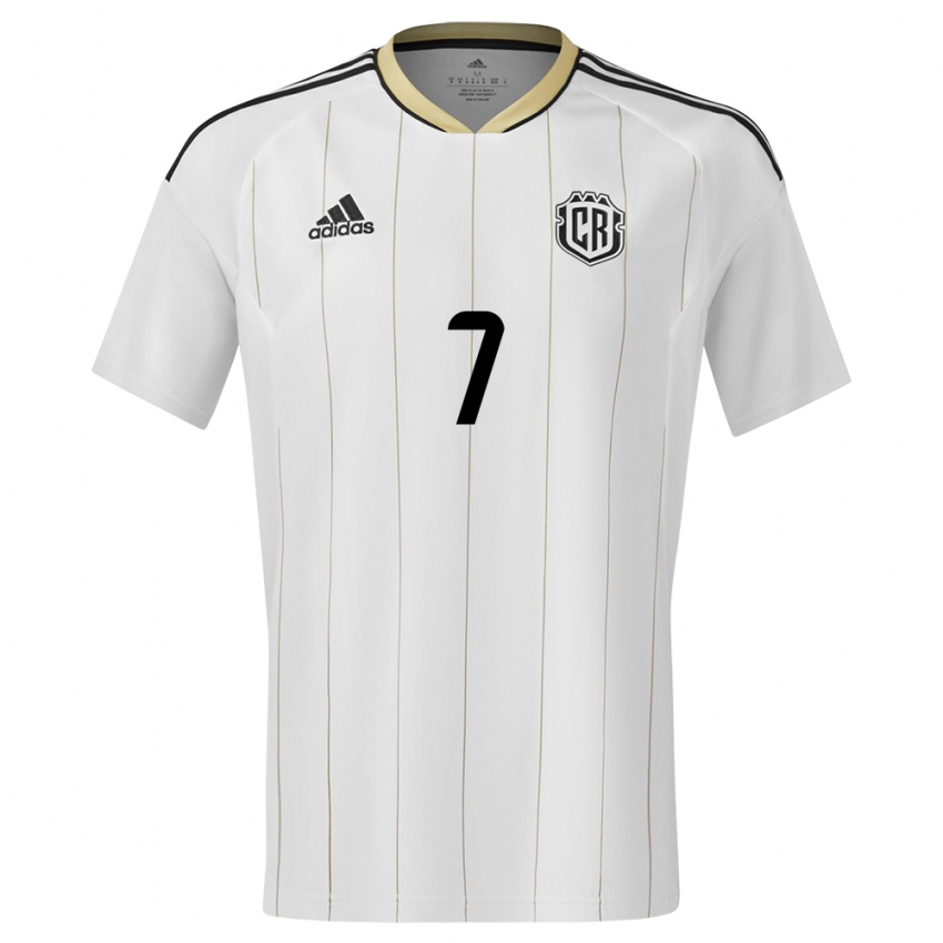 Homem Camisola Costa Rica Andrey Soto #7 Branco Alternativa 24-26 Camisa