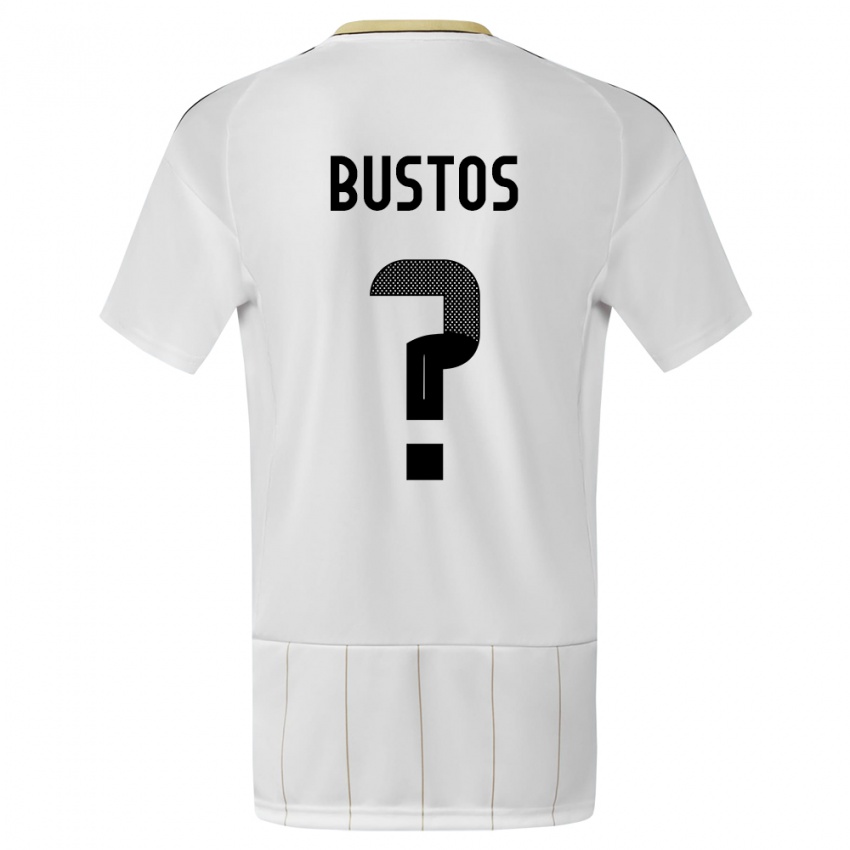 Homem Camisola Costa Rica Roy Bustos #0 Branco Alternativa 24-26 Camisa