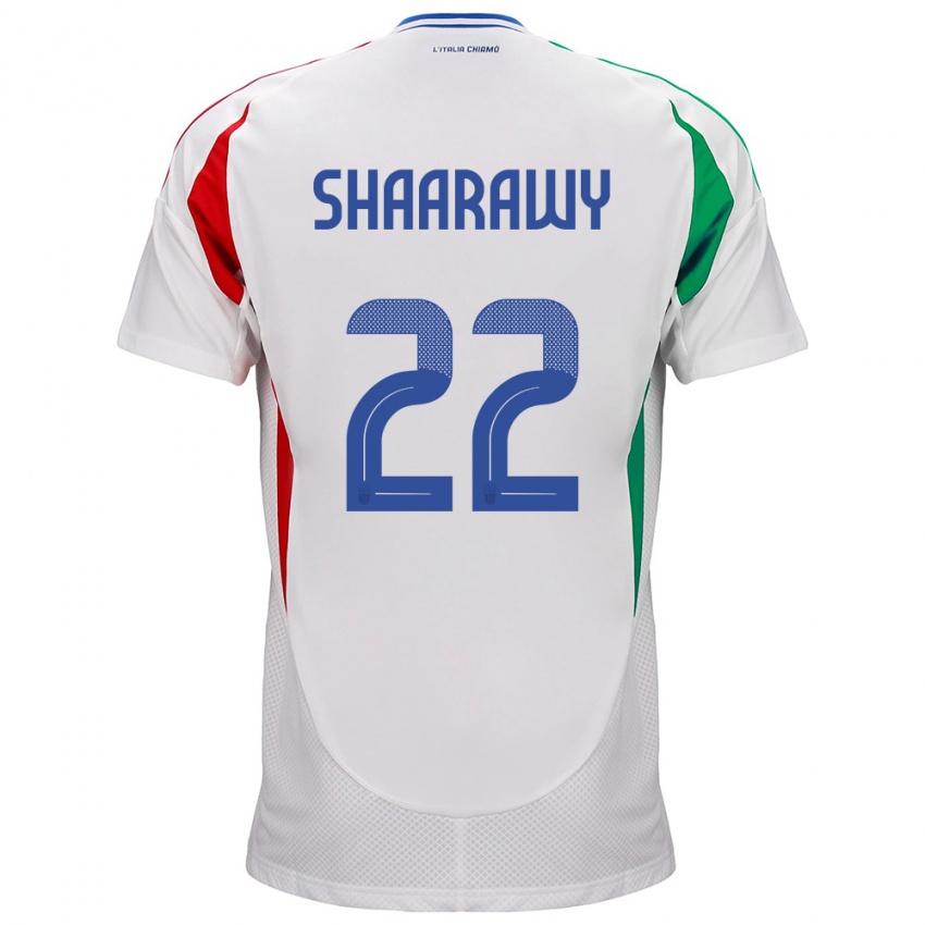 Homem Camisola Itália Stephan El Shaarawy #22 Branco Alternativa 24-26 Camisa