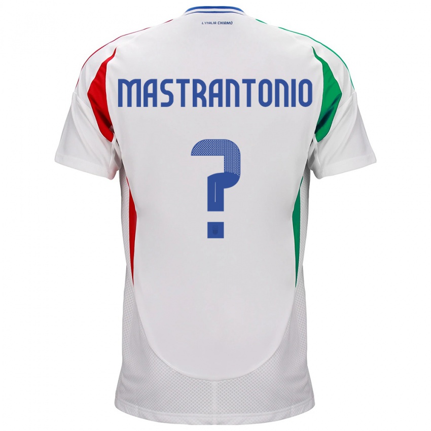 Homem Camisola Itália Davide Mastrantonio #0 Branco Alternativa 24-26 Camisa