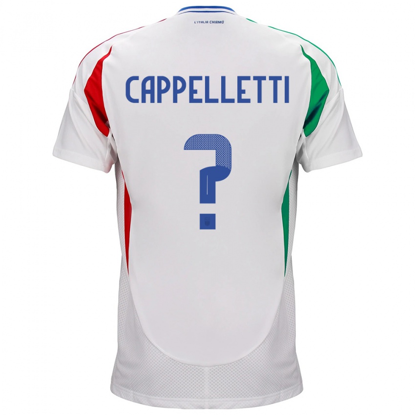 Homem Camisola Itália Mattia Cappelletti #0 Branco Alternativa 24-26 Camisa