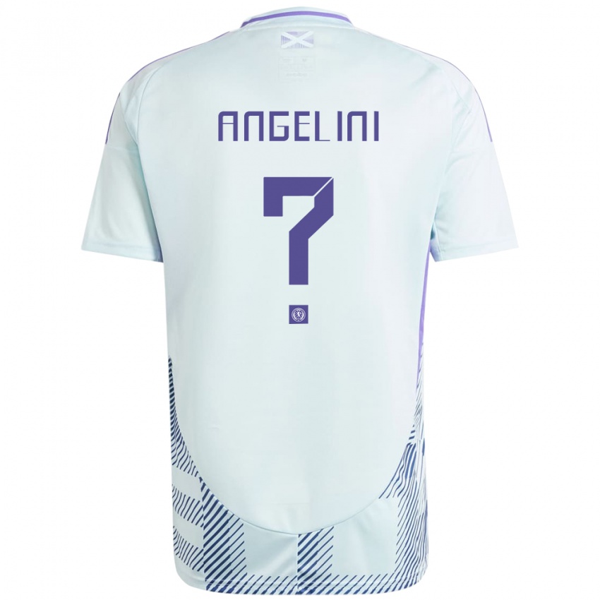 Homem Camisola Escócia Vincent Angelini #0 Azul Menta Claro Alternativa 24-26 Camisa