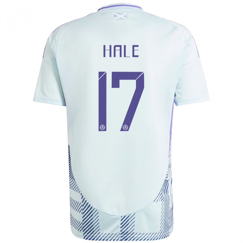 Homem Camisola Escócia Finlay Hale #17 Azul Menta Claro Alternativa 24-26 Camisa