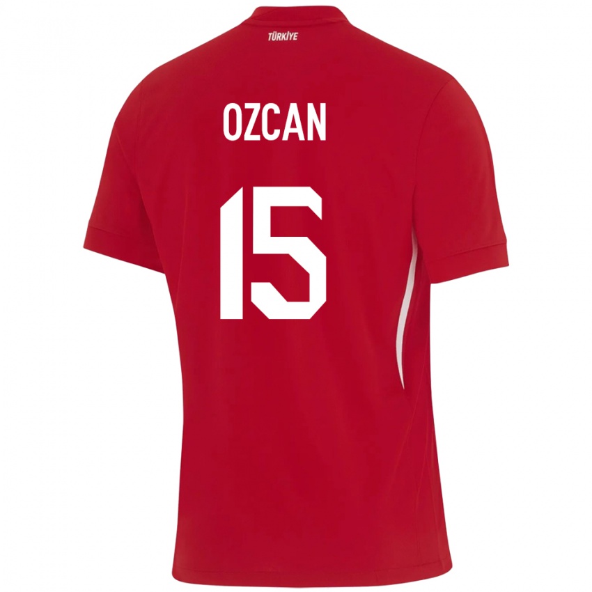 Homem Camisola Turquia Salih Özcan #15 Vermelho Alternativa 24-26 Camisa