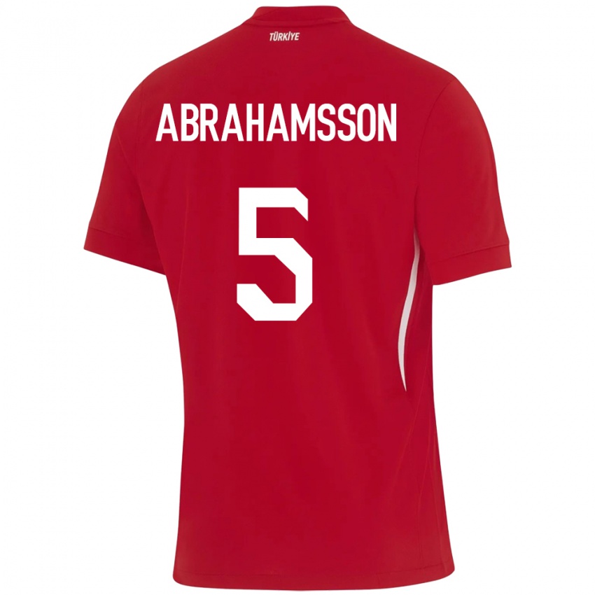 Homem Camisola Turquia Sejde Aylin Abrahamsson #5 Vermelho Alternativa 24-26 Camisa