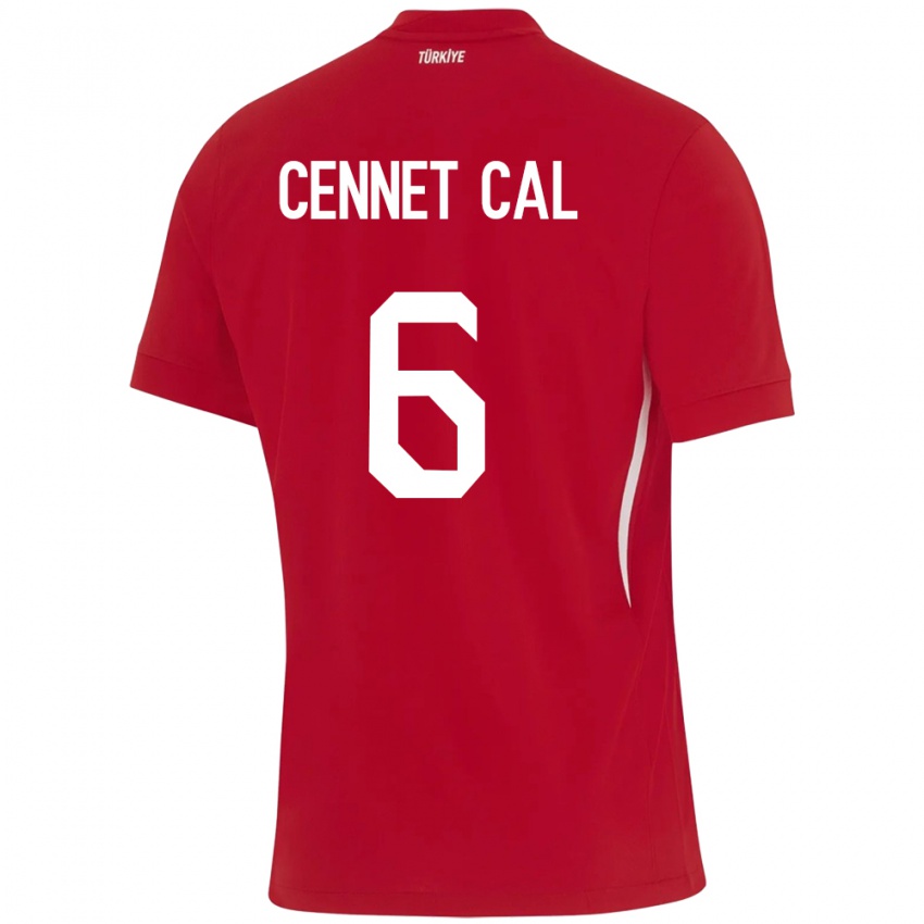 Homem Camisola Turquia Meryem Cennet Çal #6 Vermelho Alternativa 24-26 Camisa