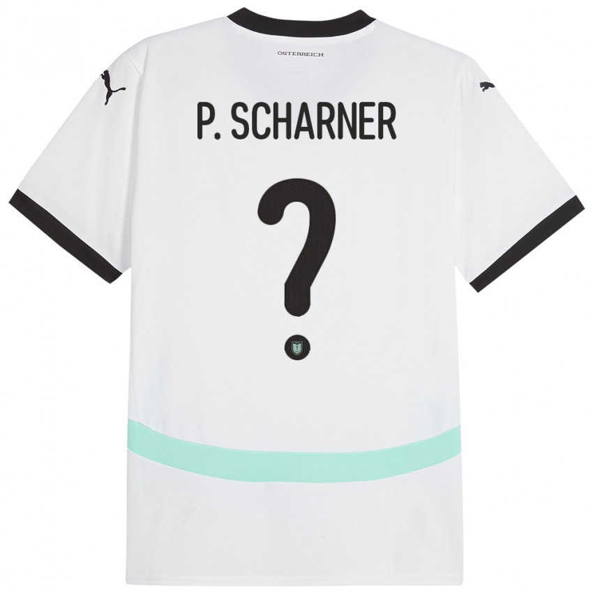 Homem Camisola Áustria Paul Scharner #0 Branco Alternativa 24-26 Camisa