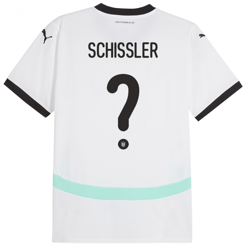 Homem Camisola Áustria Timo Schissler #0 Branco Alternativa 24-26 Camisa