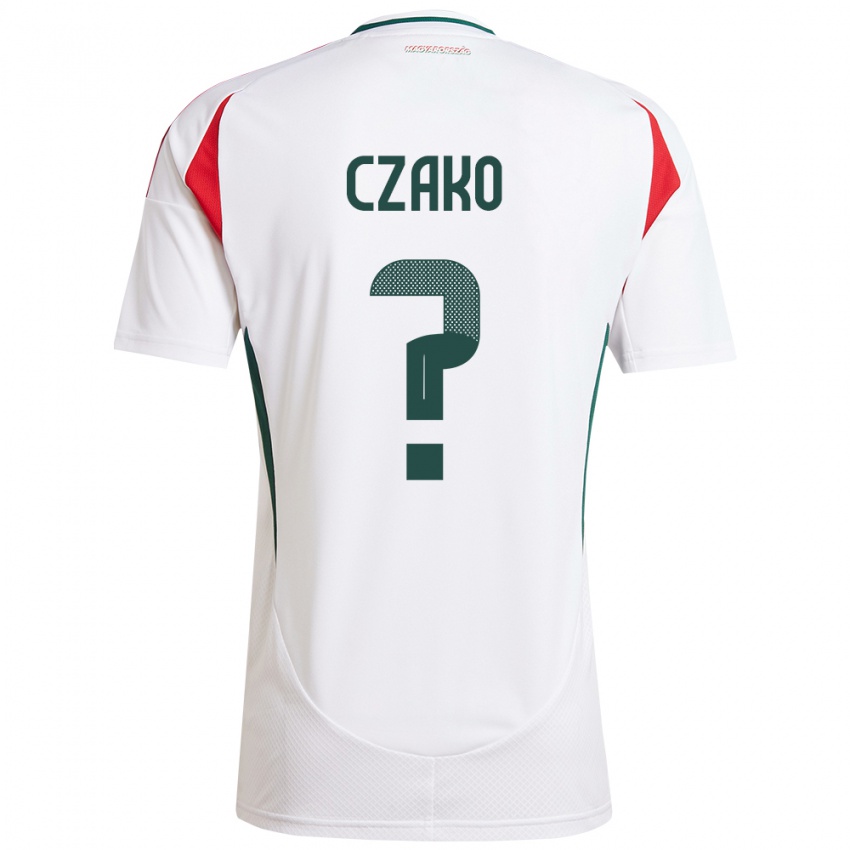 Homem Camisola Hungria Milán Czakó #0 Branco Alternativa 24-26 Camisa