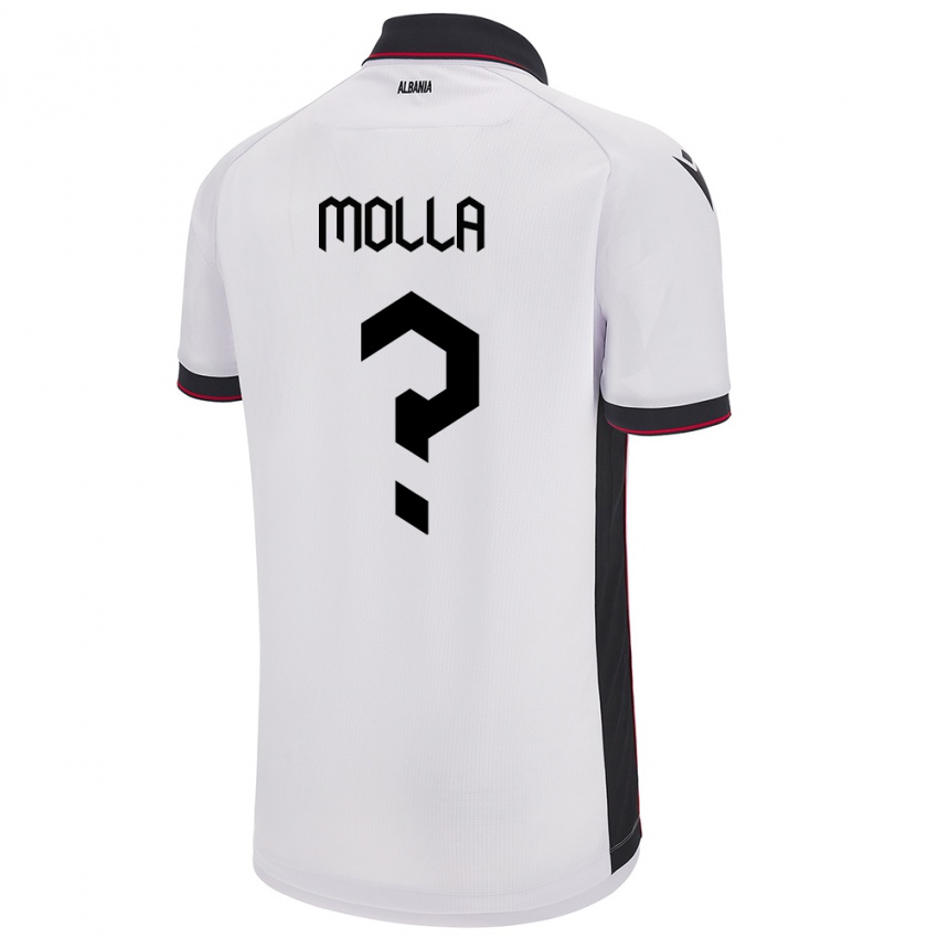 Homem Camisola Albânia Marco Molla #0 Branco Alternativa 24-26 Camisa