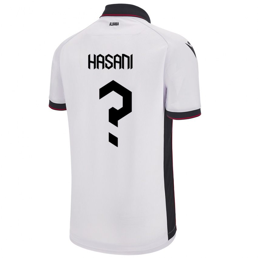 Homem Camisola Albânia Ron Hasani #0 Branco Alternativa 24-26 Camisa