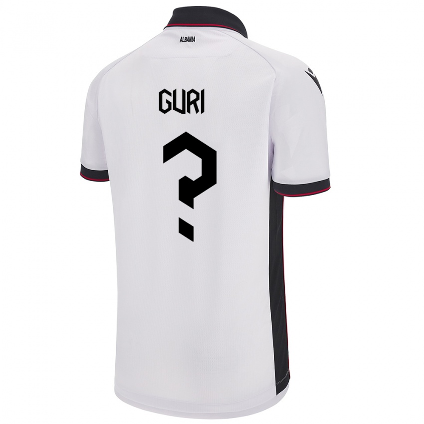 Homem Camisola Albânia Gabriel Guri #0 Branco Alternativa 24-26 Camisa