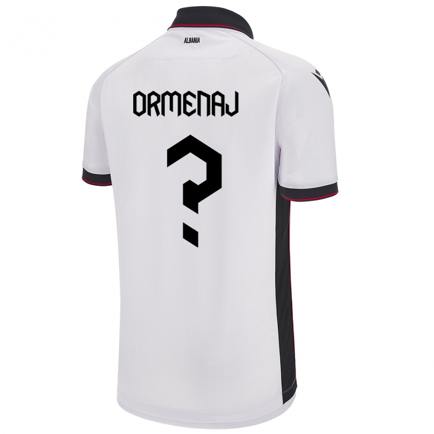 Homem Camisola Albânia Orgest Ormenaj #0 Branco Alternativa 24-26 Camisa