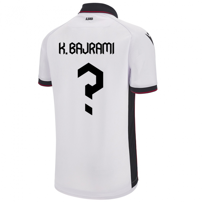 Homem Camisola Albânia Klevi Bajrami #0 Branco Alternativa 24-26 Camisa