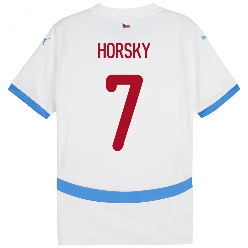 Homem Camisola República Checa Filip Horsky #7 Branco Alternativa 24-26 Camisa