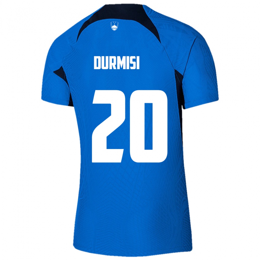 Homem Camisola Eslovênia Arman Durmisi #20 Azul Alternativa 24-26 Camisa