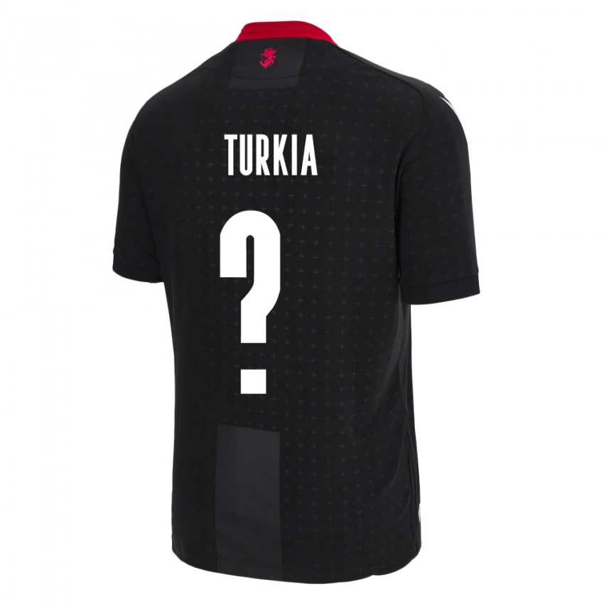 Homem Camisola Geórgia Aleksandre Turkia #0 Preto Alternativa 24-26 Camisa