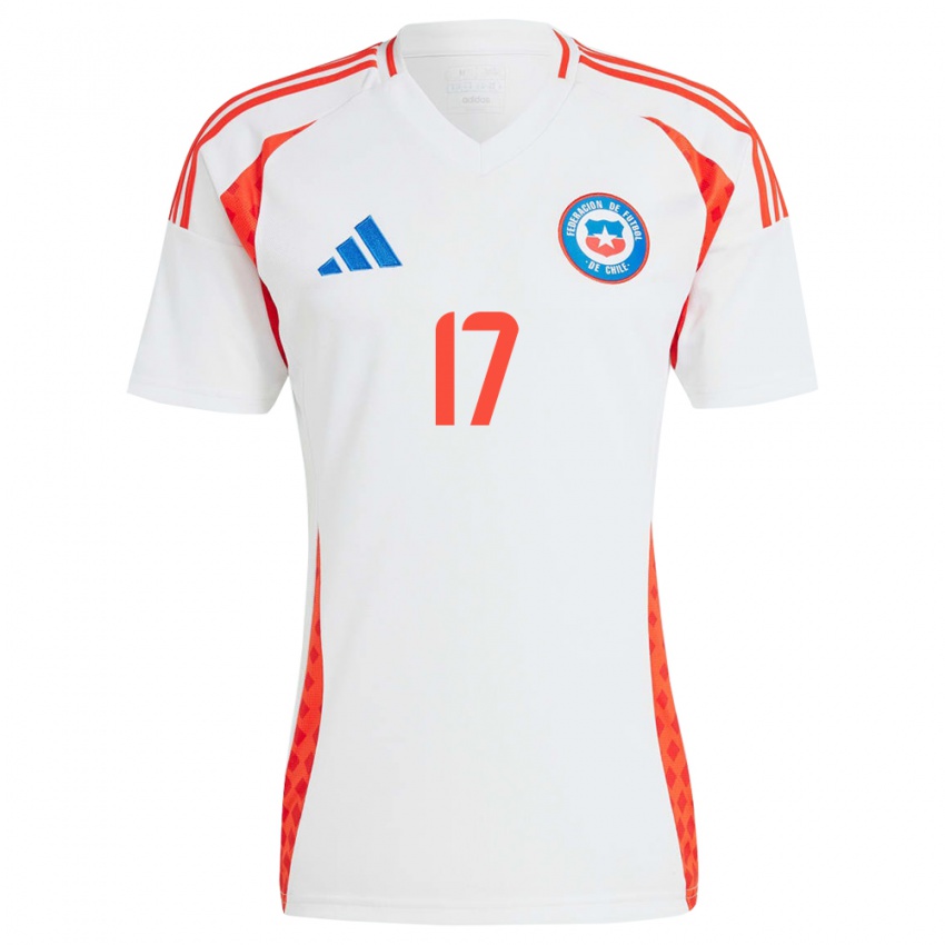 Homem Camisola Chile Fernanda Pinilla #17 Branco Alternativa 24-26 Camisa