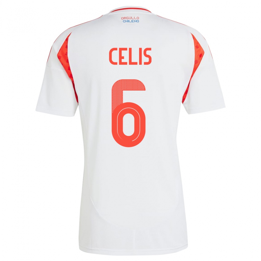 Homem Camisola Chile Milovan Celis #6 Branco Alternativa 24-26 Camisa