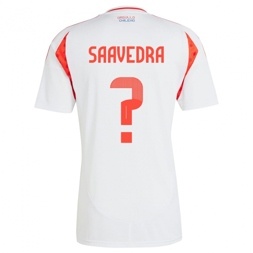 Homem Camisola Chile Danilo Saavedra #0 Branco Alternativa 24-26 Camisa