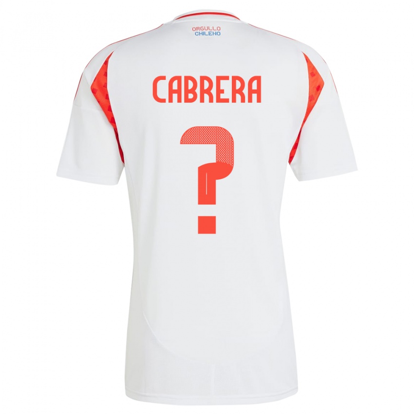 Homem Camisola Chile Vicente Cabrera #0 Branco Alternativa 24-26 Camisa