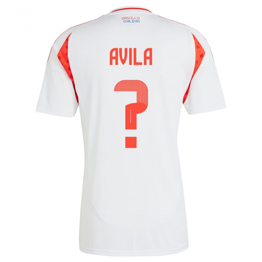 Homem Camisola Chile Gustavo Ávila #0 Branco Alternativa 24-26 Camisa