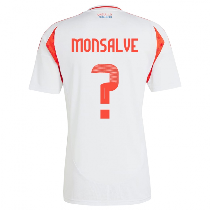 Homem Camisola Chile Gaspar Monsalve #0 Branco Alternativa 24-26 Camisa