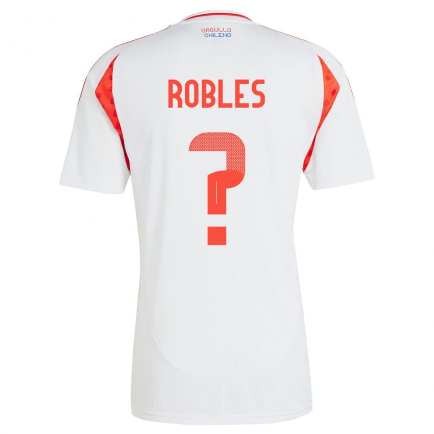 Homem Camisola Chile Diego Robles #0 Branco Alternativa 24-26 Camisa