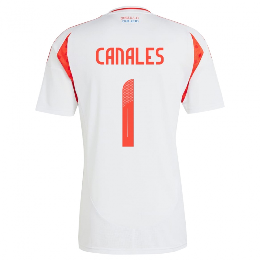 Homem Camisola Chile Antonia Canales #1 Branco Alternativa 24-26 Camisa