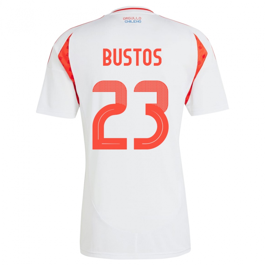 Homem Camisola Chile Ignacia Bustos #23 Branco Alternativa 24-26 Camisa