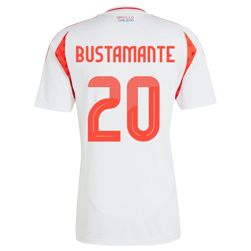 Homem Camisola Chile Paloma Bustamante #20 Branco Alternativa 24-26 Camisa