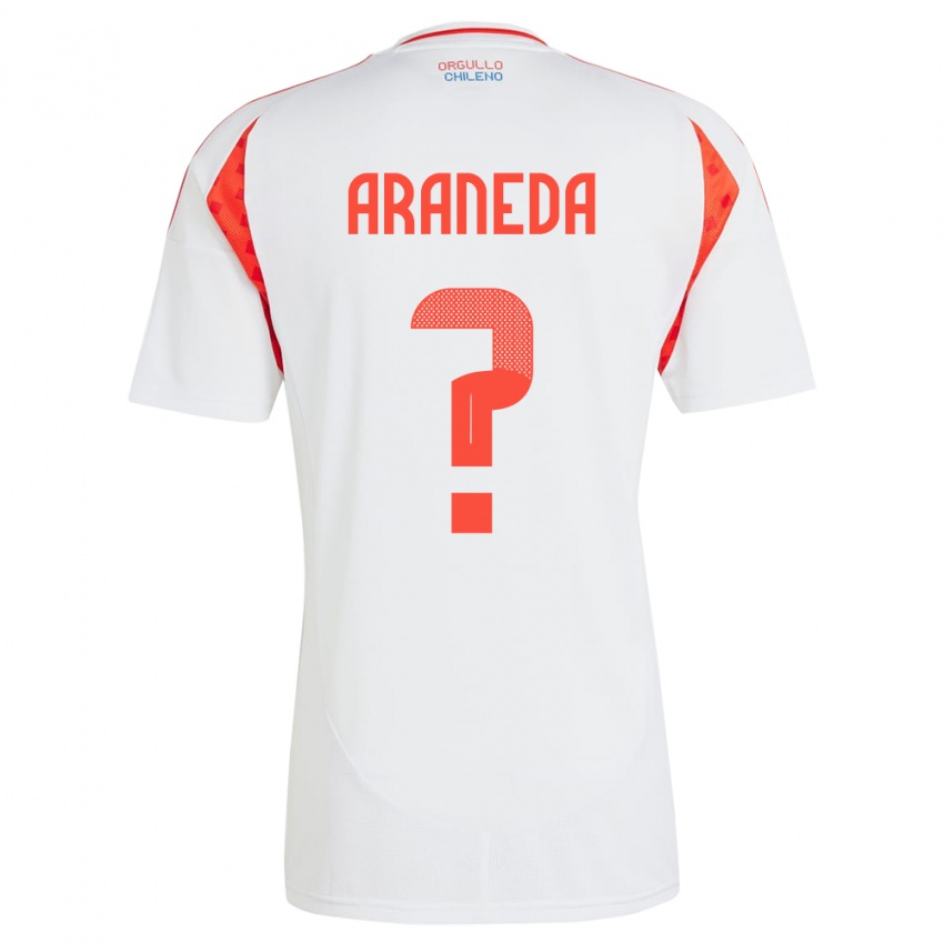 Homem Camisola Chile Arantxa Araneda #0 Branco Alternativa 24-26 Camisa