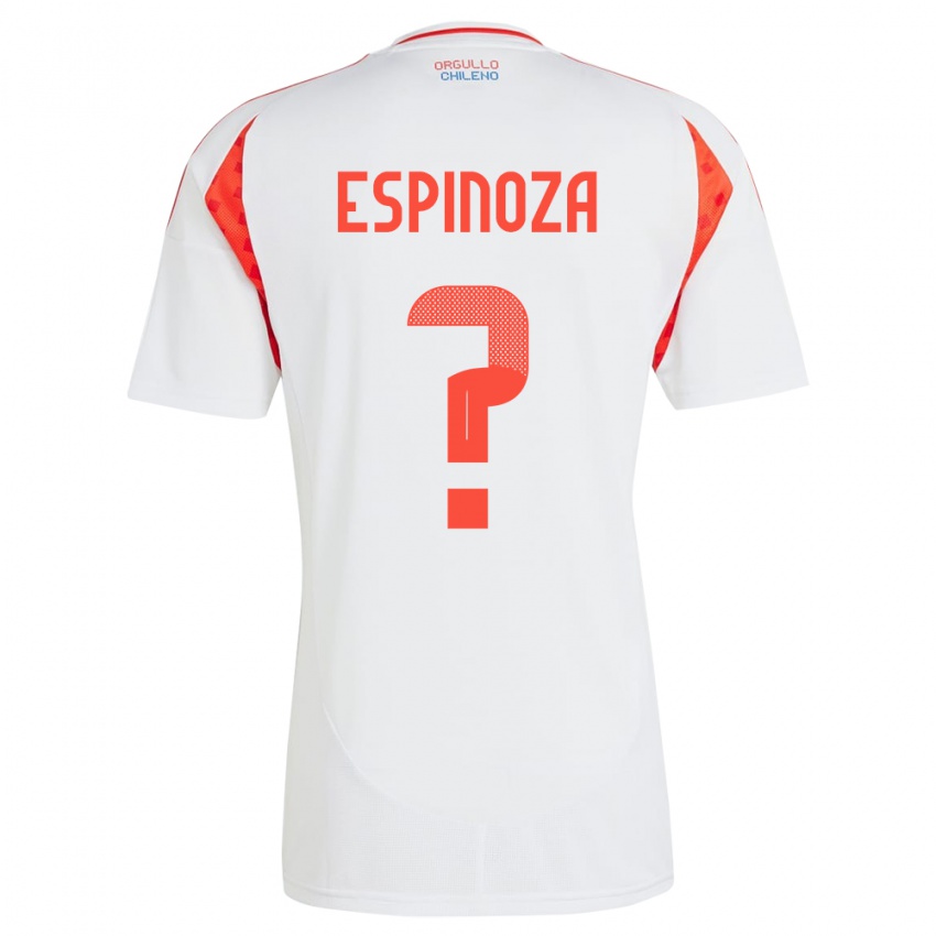 Homem Camisola Chile Gali Espinoza #0 Branco Alternativa 24-26 Camisa