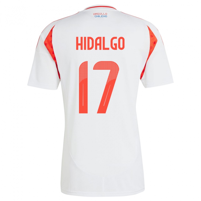 Homem Camisola Chile Fernanda Hidalgo #17 Branco Alternativa 24-26 Camisa