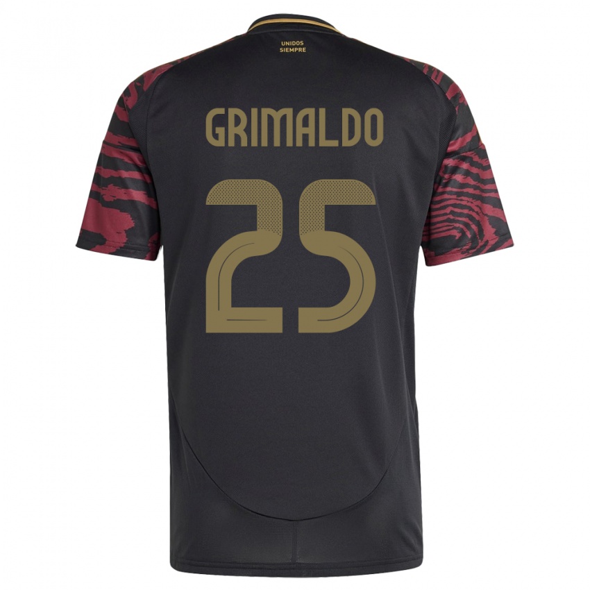 Homem Camisola Peru Joao Grimaldo #25 Preto Alternativa 24-26 Camisa