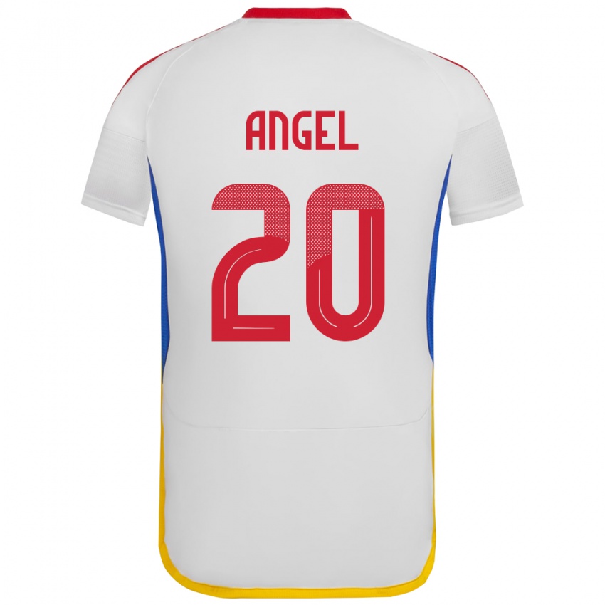 Homem Camisola Venezuela Wilker Ángel #20 Branco Alternativa 24-26 Camisa