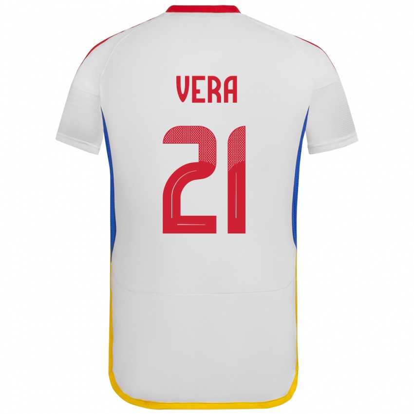 Homem Camisola Venezuela Andry Vera #21 Branco Alternativa 24-26 Camisa