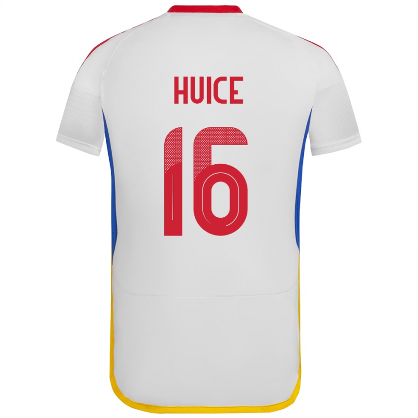 Homem Camisola Venezuela Frangel Huice #16 Branco Alternativa 24-26 Camisa