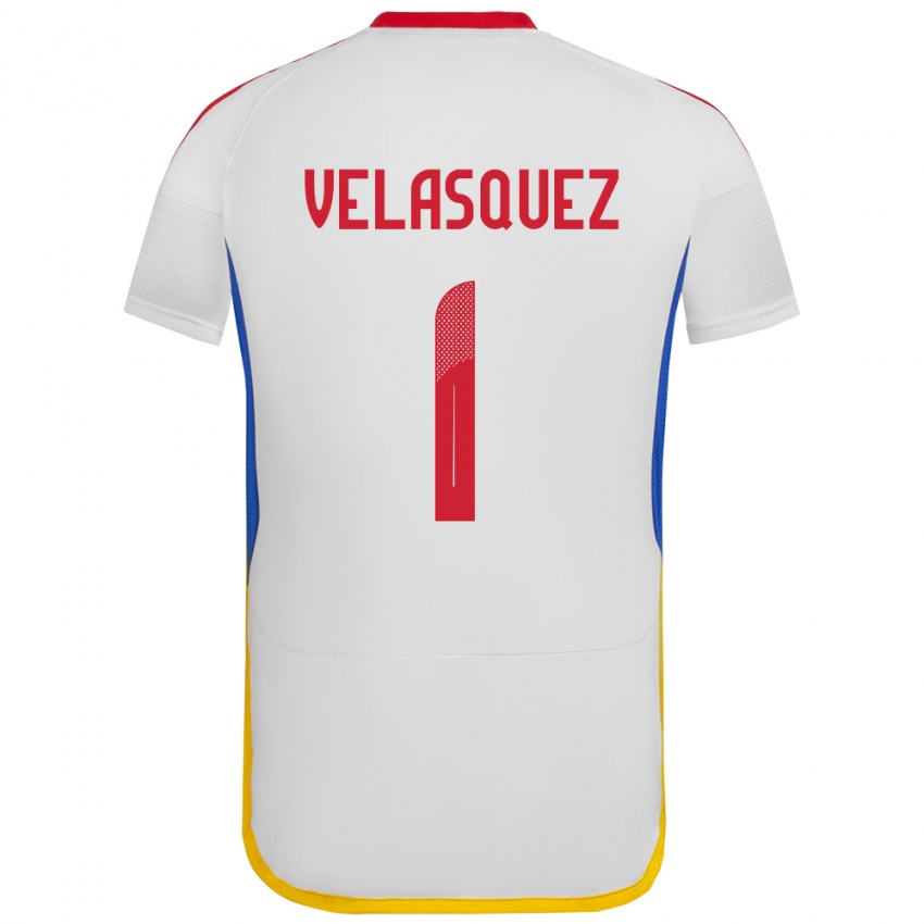 Homem Camisola Venezuela Yessica Velásquez #1 Branco Alternativa 24-26 Camisa