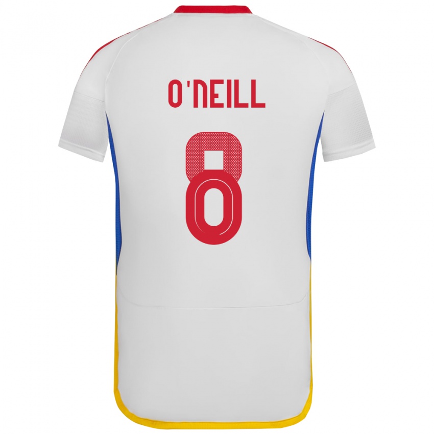 Homem Camisola Venezuela Sonia O'neill #8 Branco Alternativa 24-26 Camisa