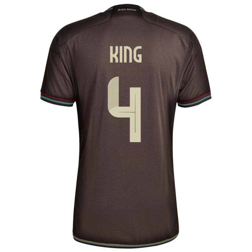 Homem Camisola Jamaica Richard King #4 Noite Marrom Alternativa 24-26 Camisa