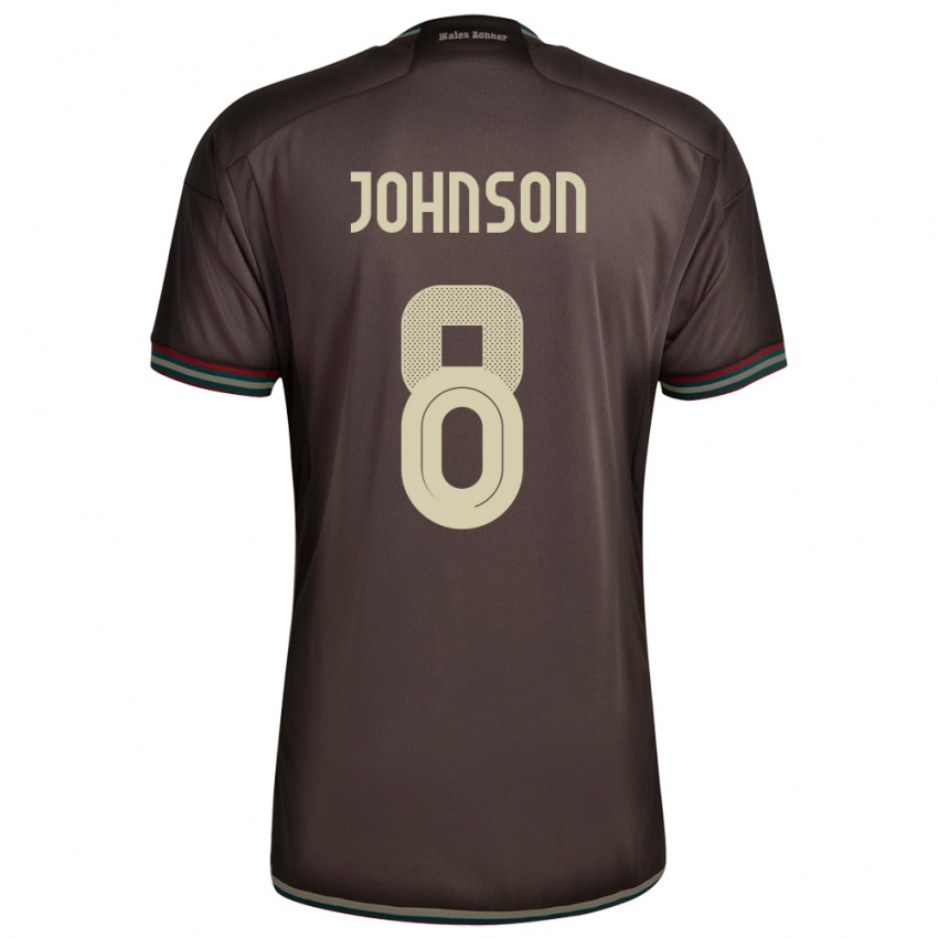 Homem Camisola Jamaica Daniel Johnson #8 Noite Marrom Alternativa 24-26 Camisa