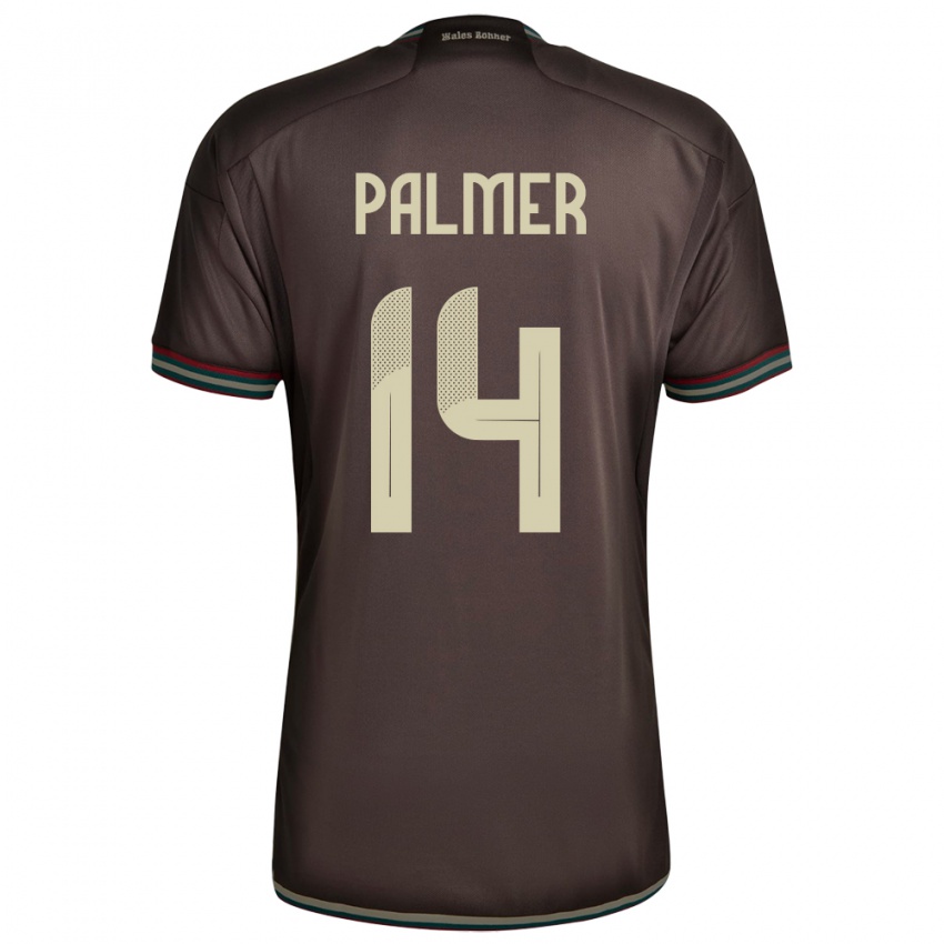 Homem Camisola Jamaica Kasey Palmer #14 Noite Marrom Alternativa 24-26 Camisa